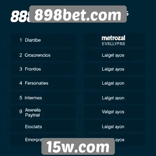 Métodos de pagamento disponíveis em 898bet.com